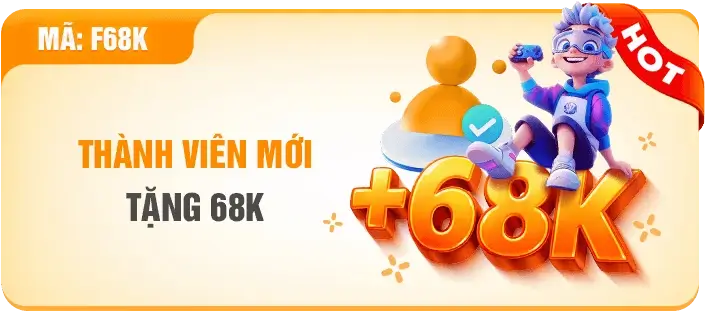 F168km Đăng ký hội viên mới tặng 68k miễn phí